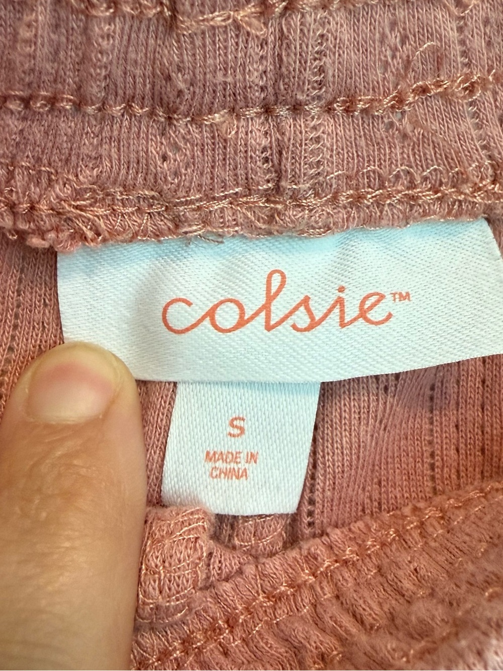 Colsie Dusty Rose Ribbed Cropped Top - Picture 8 of 9